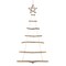 Northlight Natural Frosted Tree with Star Topper Wooden Christmas Hanging Decoration - 51"